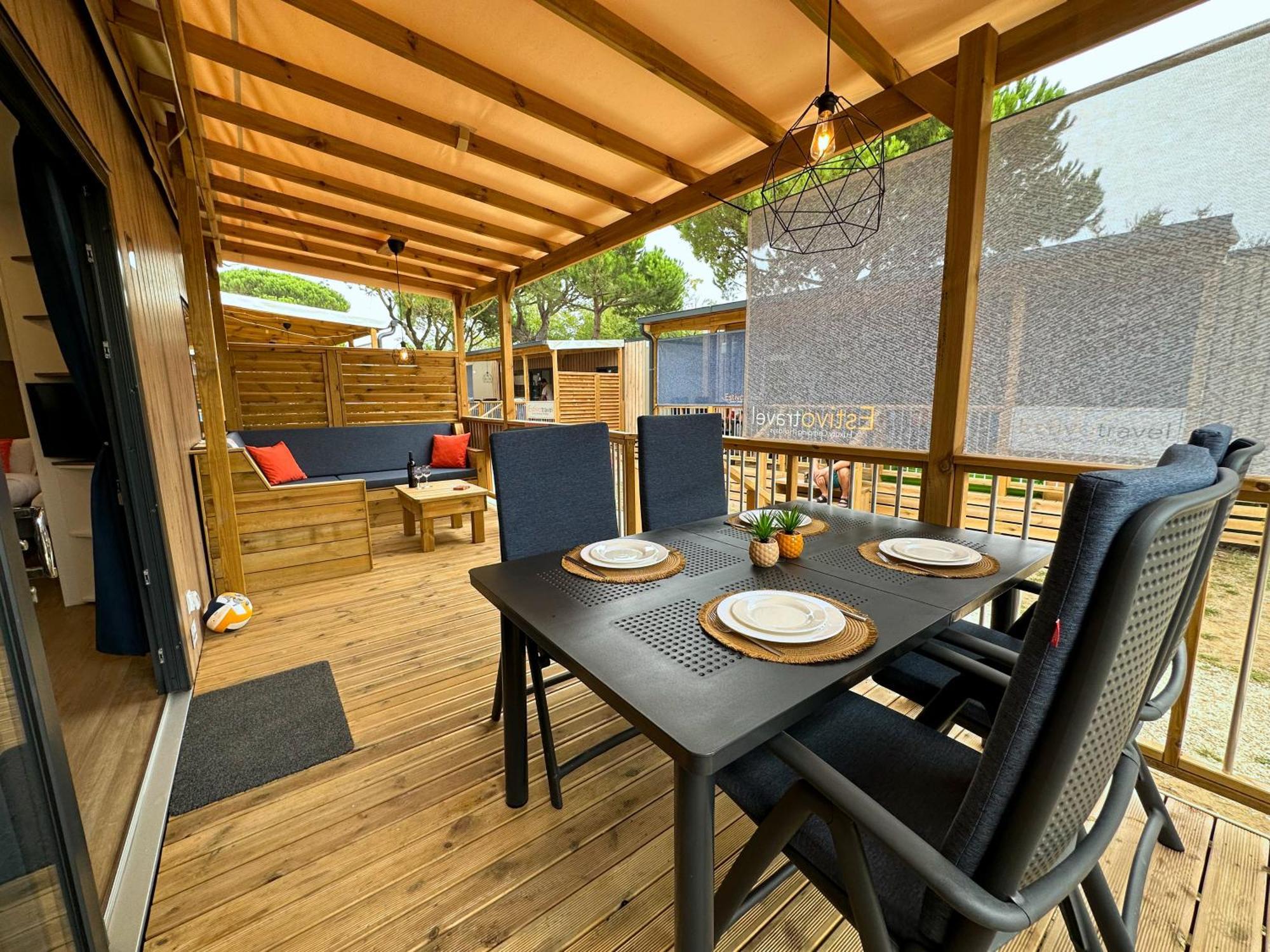 Estivo Premium Deluxe Mobile Homes On Camping Malibu Beach Jesolo Extérieur photo